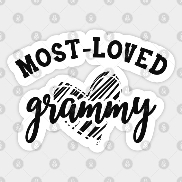 Grammy - Most loved grammy Sticker by KC Happy Shop